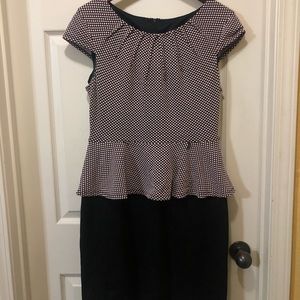 Pink polka dot dress